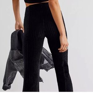 NWT high waisted slim pull on flare pants free people